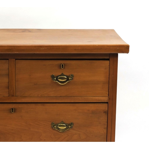 2041 - Pine four drawer chest, 81cm high x 91cm wide x 43cm deep