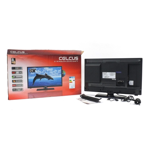 276 - Celcus 24inch LED television, DVD combi with box