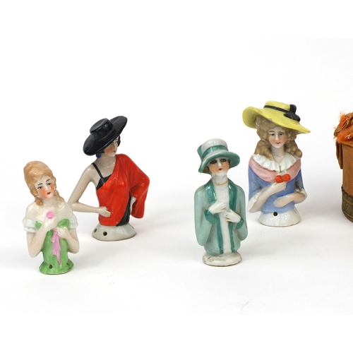 2107 - Collection of Victorian pin dolls, the largest 12cm high