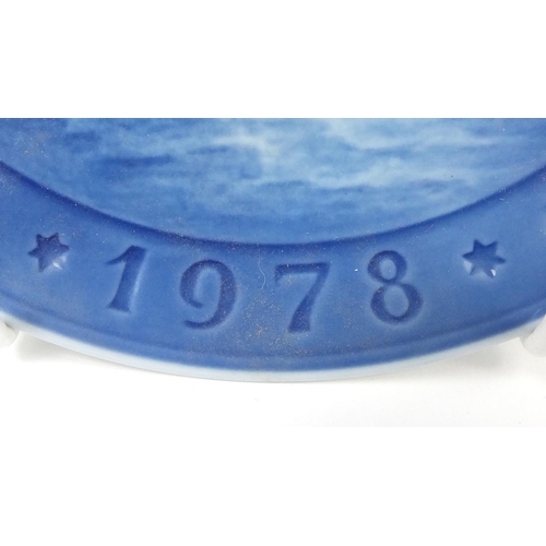 266 - Collection of mostly 1970's Royal Copenhagen blue and white plates, 18.5cm in diameter