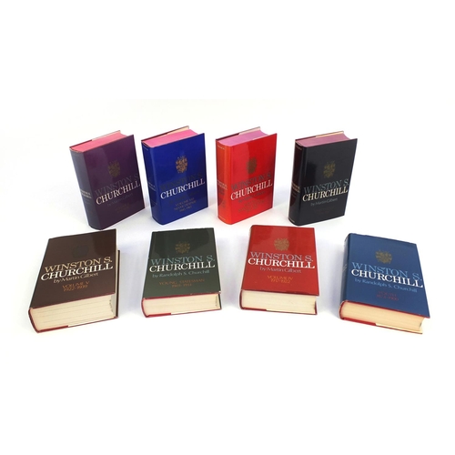 234 - Set of eight first edition Winston S Churchill hardback books with dust jackets, including Youth You... 