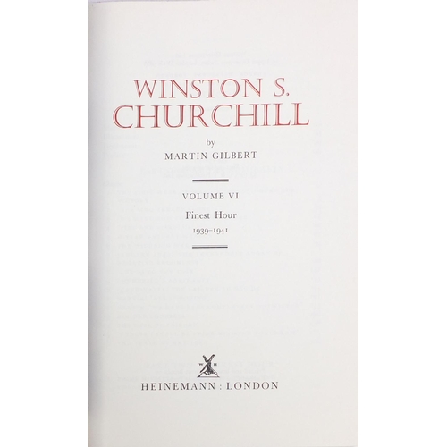 234 - Set of eight first edition Winston S Churchill hardback books with dust jackets, including Youth You... 