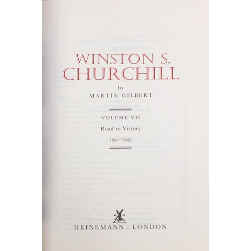 234 - Set of eight first edition Winston S Churchill hardback books with dust jackets, including Youth You... 