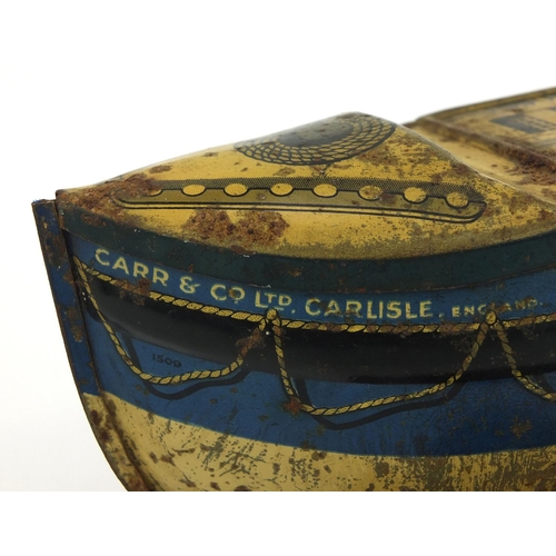 51 - Carr & Co of Carlisle Grace Darling biscuit tin on wheels, 26cm in length