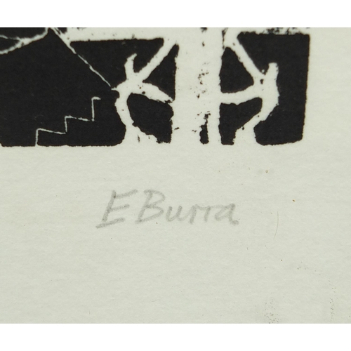 1115 - Edward Burra - Pencil signed limited edition artist proof print, three surreal figures, numbered 6/9... 