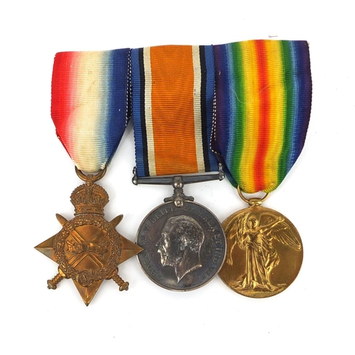 319 - British Military World War I trio, awarded to 1448PTE.N.STRIDWICK.R.SSUS.R comprising Victory medal,... 