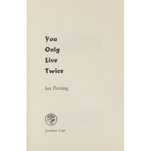 233 - You Only Live Twice by Ian Fleming, hardback book, with dust jacket, published 1964 by Jonathon Cape