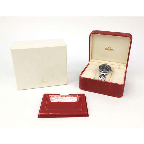 1044 - Gentleman's Omega Seamaster Professional stainless steel wristwatch, with box and some related paper... 