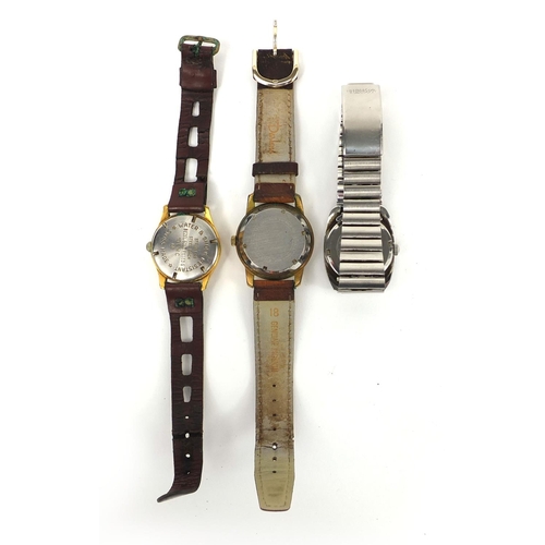 1063 - Three vintage gentleman's wristwatches comprising Allaine automatic, Lanco Sport and Seiko automatic