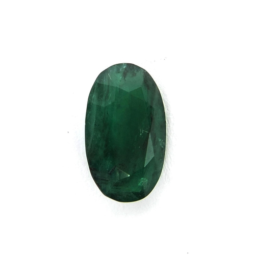 1033 - Large natural oval cut emerald