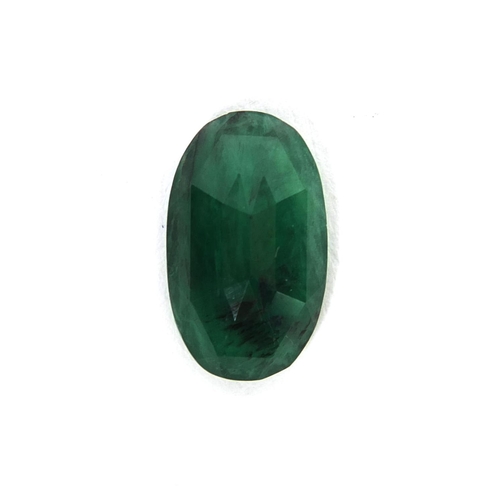 1033 - Large natural oval cut emerald