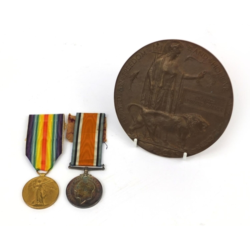 315 - British Military World War I Victory and 1914-18 war medals together with death penny, the Victory m... 