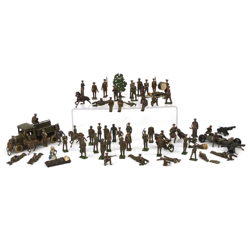 429 - Large collection of Military interest hand painted lead soldiers including John Hill & Co and Britai... 