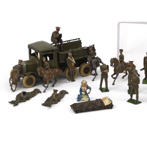 429 - Large collection of Military interest hand painted lead soldiers including John Hill & Co and Britai... 