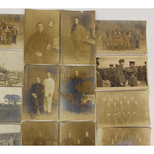 202 - Group of Military interest postcards, some photographic examples, including Squadrons one of the Rin... 