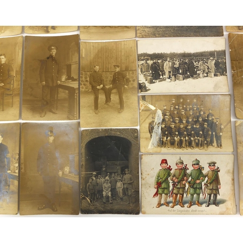 202 - Group of Military interest postcards, some photographic examples, including Squadrons one of the Rin... 