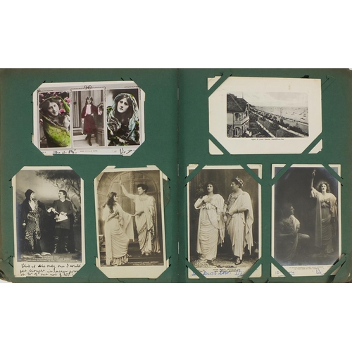 208 - Album of predominately film star postcards, some with ink annotations, including Mari Studholme and ... 