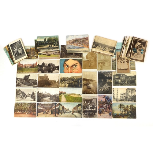 204 - Group of postcards including Military, Oriental and topographical examples, some photographic exampl... 