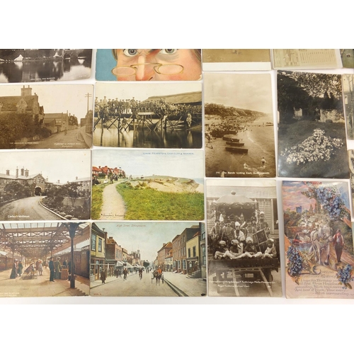 204 - Group of postcards including Military, Oriental and topographical examples, some photographic exampl... 