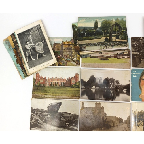 204 - Group of postcards including Military, Oriental and topographical examples, some photographic exampl... 