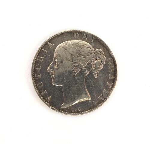 276 - Victoria young head 1844 silver crown, approximate weight 28.1g