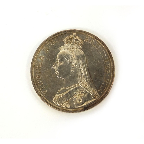 278 - Queen Victoria 1887 silver crown, approximate weight 28.4g