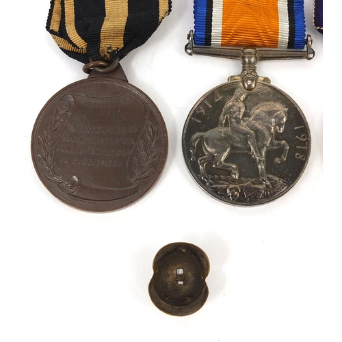 318 - British Military World War I trio awarded to 1565SPR.F.DIX.R.E together with Eastern & Chatham Railw... 