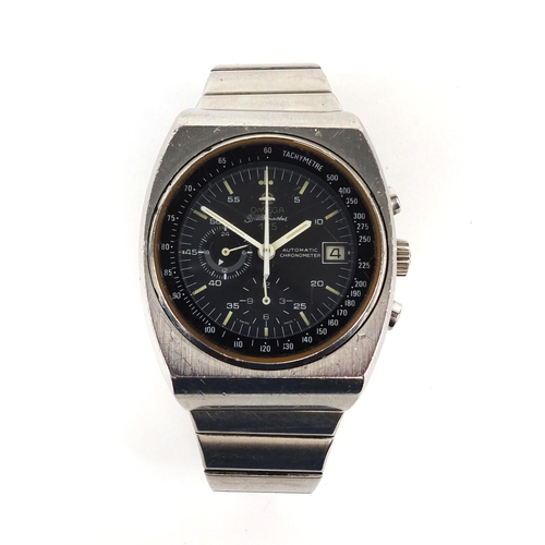 1042 - Vintage gentleman's Omega Speedmaster automatic chronometer wristwatch, 125 year anniversary, 3.8cm ... 