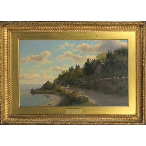 1132 - Robert Talbot Kelly - Oil onto canvas, On the River, Wigtonshire, mounted and gilt framed, 79cm x 49... 