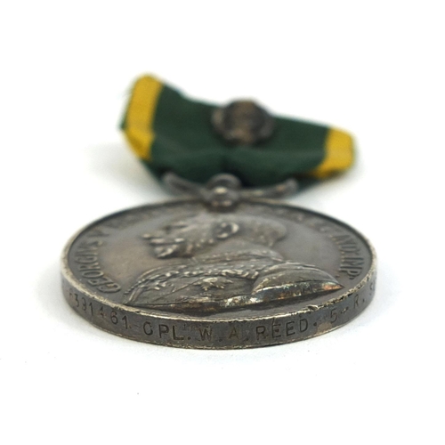 328 - George V Territorial Efficiency medal awarded to 6391461.CPL.W.A.REED.5-R.SUSS.R. (CINQUE PORTS)