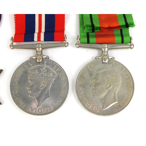 350 - British Military interest World War II medals with box of issue, awarded to Mr T F Warren of Eastbou... 