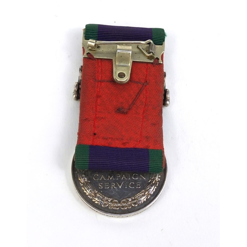 353 - Elizabeth II General Service medal with Northern Ireland bar, awarded to 24269113GDSM.P.J.MAGUIREWG.... 