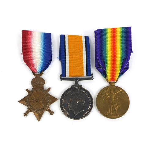 325 - British Military World War I trio awarded to 2195PTE.O.BALDOCK.R.SUSS.R (CINQUE PORTS) BROTHER OF E ... 