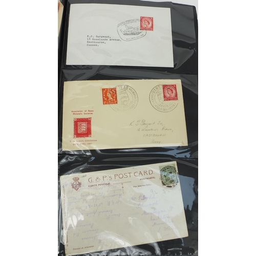 213 - Good album of mid 19th century and later postal history including over eighty penny reds, postal let... 