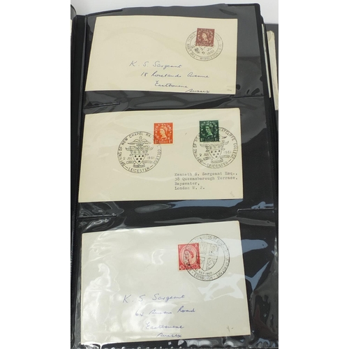 213 - Good album of mid 19th century and later postal history including over eighty penny reds, postal let... 