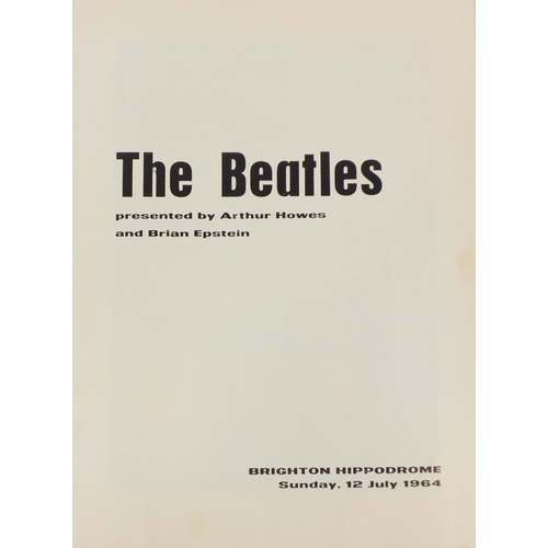 187 - 1960's The Beatles Brighton Hippodrome concert programme, together with two tickets for The Brighton... 