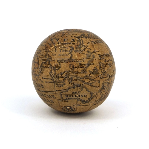 65 - Sailors pocket globe, 4.5cm in diameter