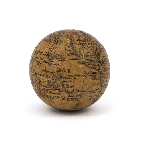 65 - Sailors pocket globe, 4.5cm in diameter