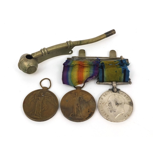 331 - Three British Military World War I medals comprising two Victory and one 1914-18 medals, one Victory... 