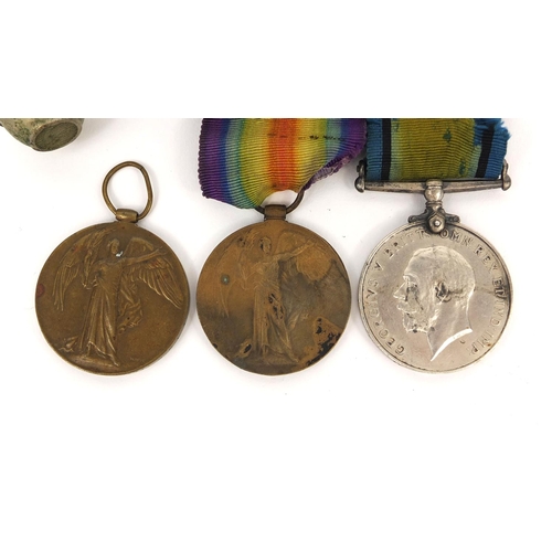 331 - Three British Military World War I medals comprising two Victory and one 1914-18 medals, one Victory... 