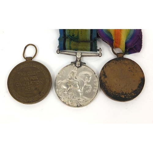 331 - Three British Military World War I medals comprising two Victory and one 1914-18 medals, one Victory... 