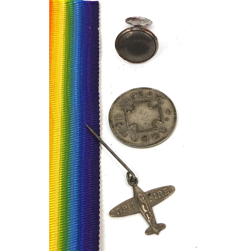 317 - British Military World War I trio awarded to 1735S.SJT.W.BROWN.R.E. comprising The Victory medal, 19... 