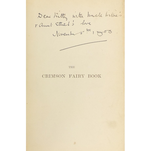 232 - The Crimson Fairy book edited by Andrew Lang, first edition hardback book 1903 with eight coloured p... 