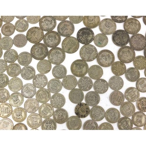 2769 - Large collection of British and World pre decimal coinage including half crowns, shillings, six penc... 