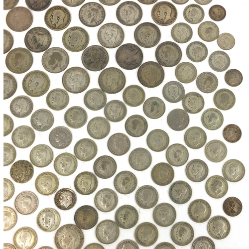 2769 - Large collection of British and World pre decimal coinage including half crowns, shillings, six penc... 