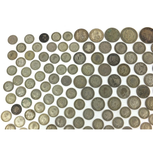 2769 - Large collection of British and World pre decimal coinage including half crowns, shillings, six penc... 