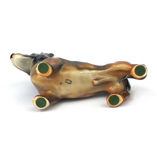 2121 - Beswick model of a Dachshund, factory marks to the base, 23cm in length