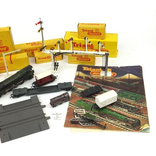 423 - Collection of Tri-ang TT gauge precision scale model railway, mostly boxed including Britannia 70000... 