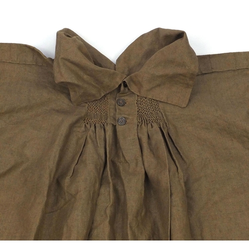 211 - Sussex shepherds three button smock, approximately 100cm in length