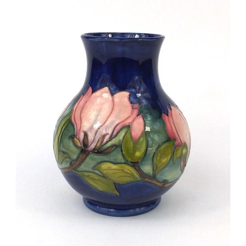 749 - William Moorcroft Clematis pottery vase, with hand painted and tube lined decoration, factory marks ... 